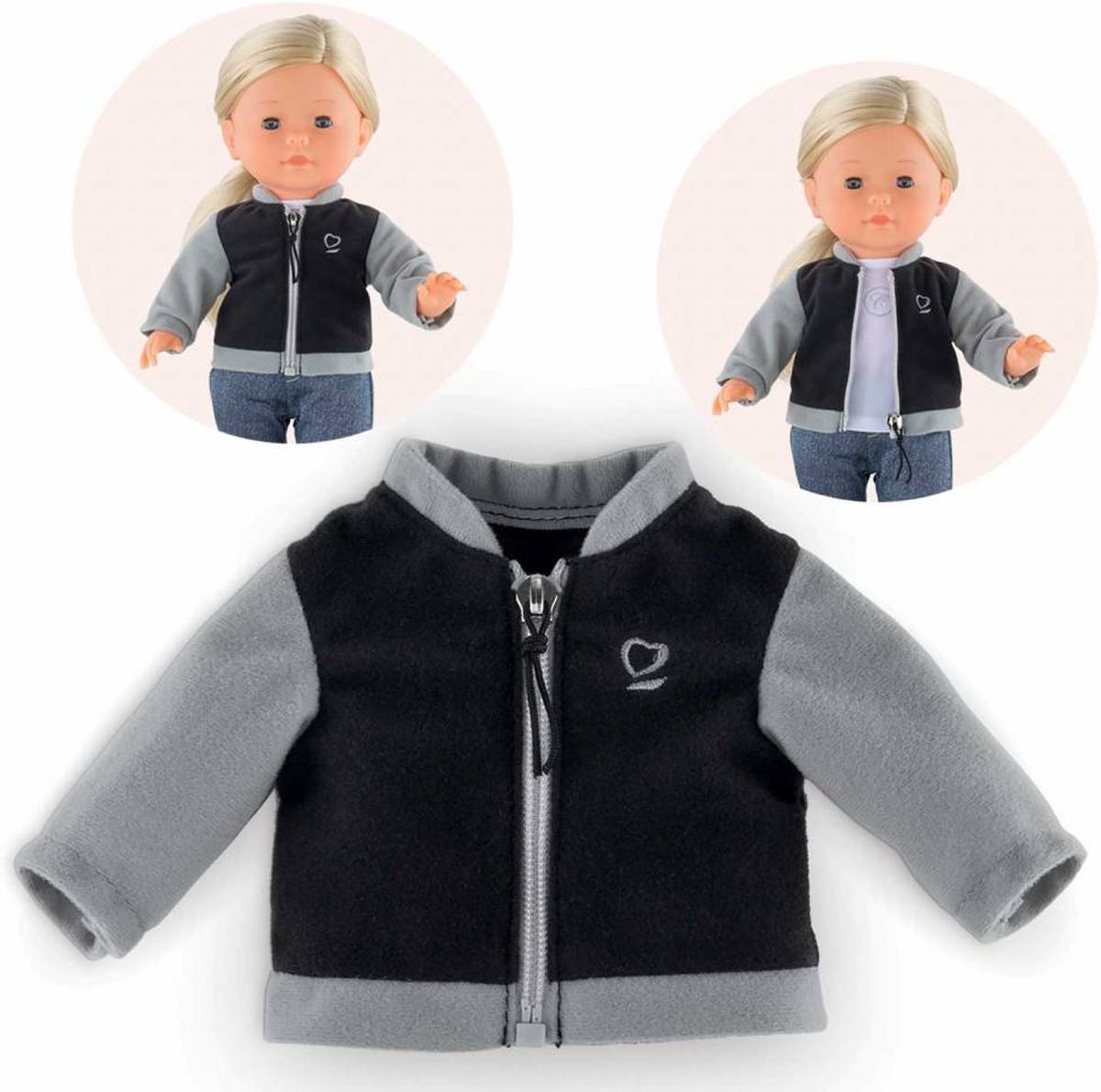 Corolle Ma Corolle Zwart/Grijze Vest