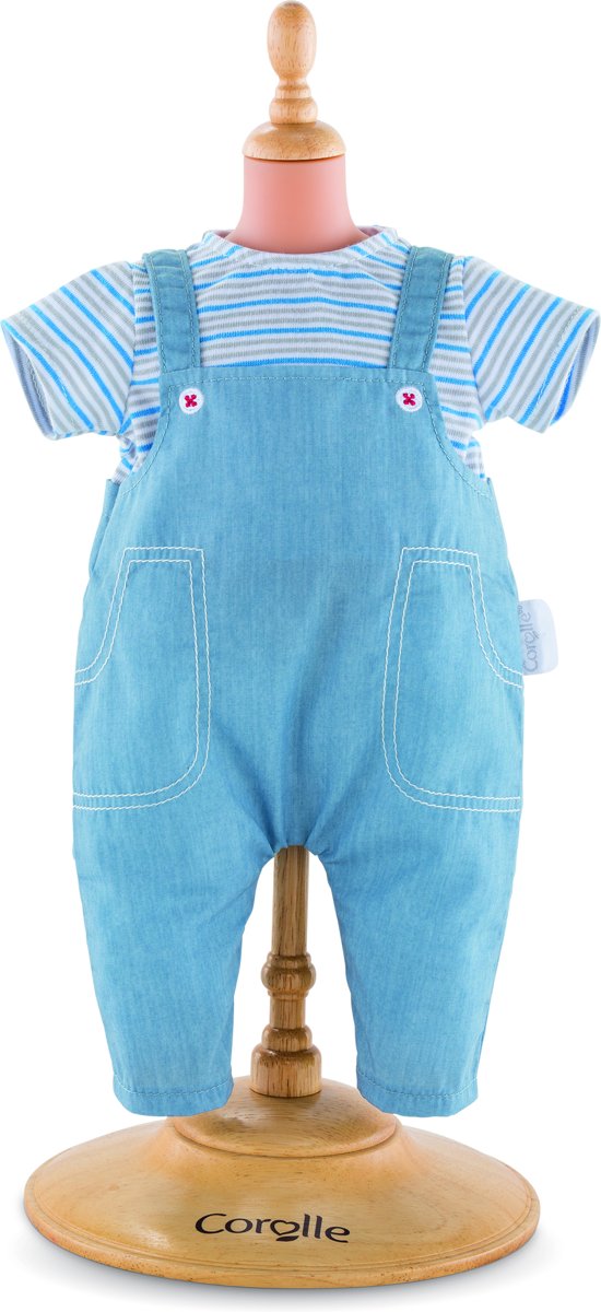Corolle Mon Grand Poupon kleding Striped T- Shirt & Overall 36 cm