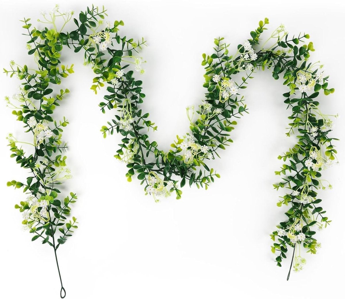 Cosensi - Eucalyptus slinger met bloemen en bladeren voor bruiloft en feestdecoratie