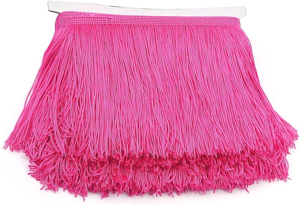 Cosensi - Kwastje Curtian Fringe Trim 10 Yards 6 Inch Breed voor DIY Naaien Ambachten Kleding Gordijnen Decoratie - Schokkend Roze