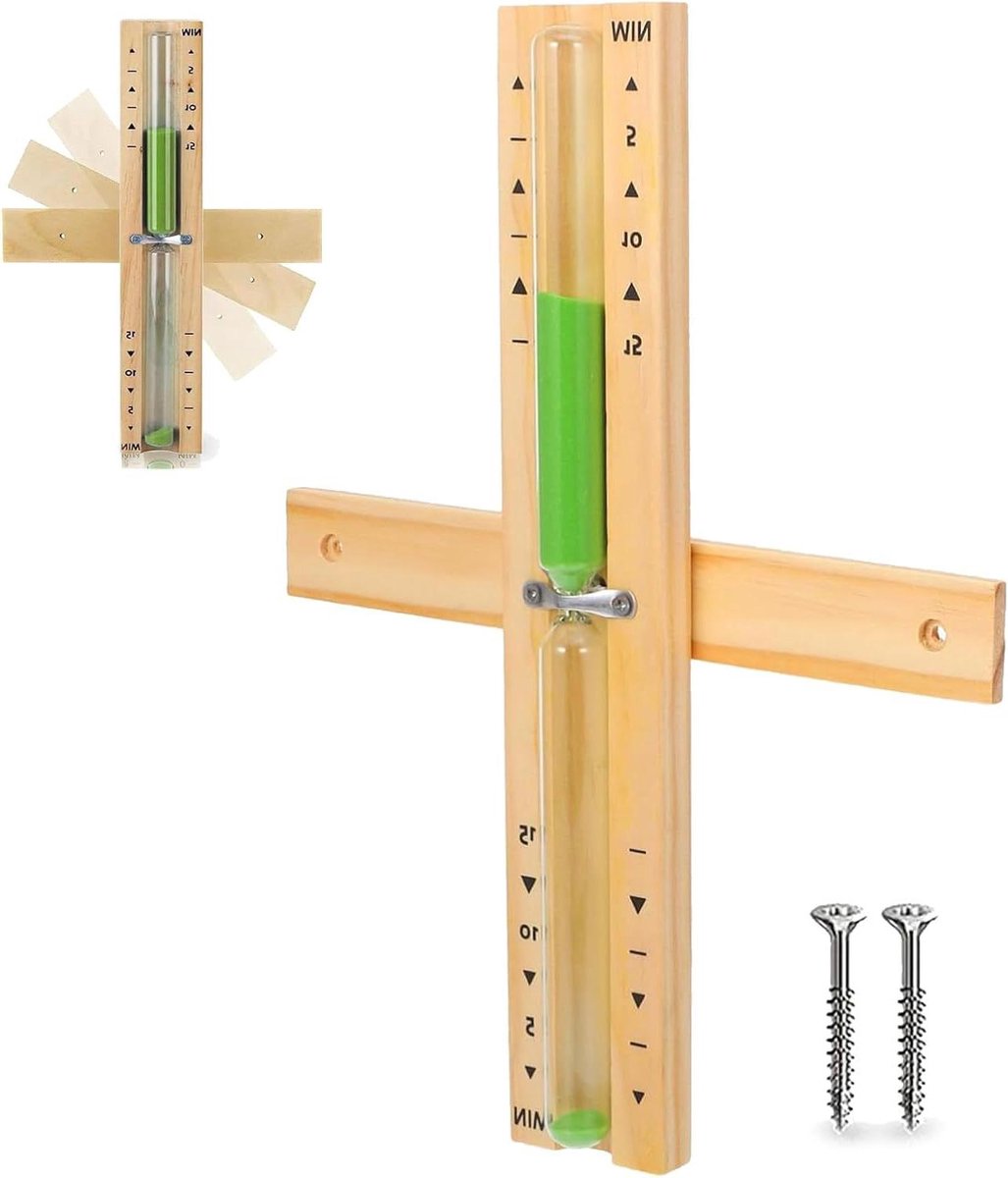 Cosensi - Saunaklok en Zandloper voor Sauna met 15 Minuten Tijdmeting