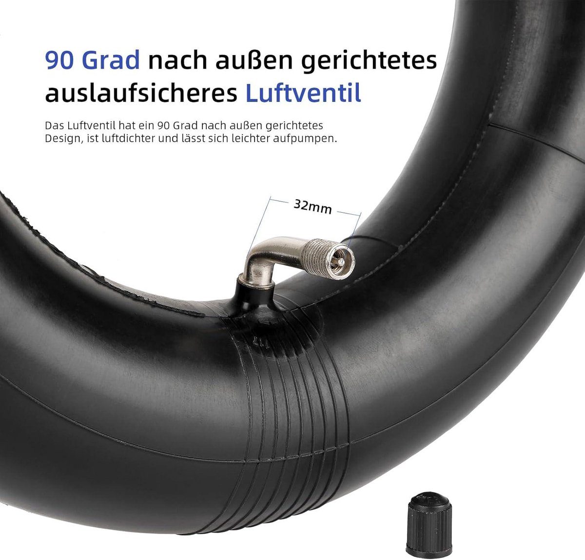 Cosensi - Set van 2 offroad-banden (255 x 80 inch) met binnenslang voor elektrische step