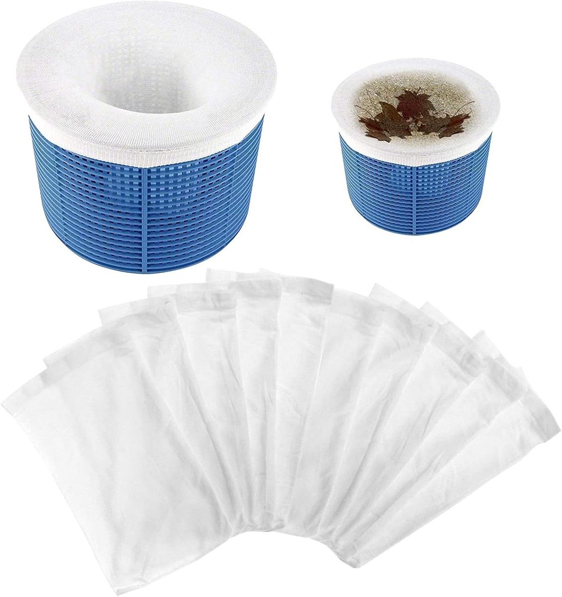 Cosensi - Skimmersokken voor zwembaden (10 stuks), filterbeschermers, herbruikbaar