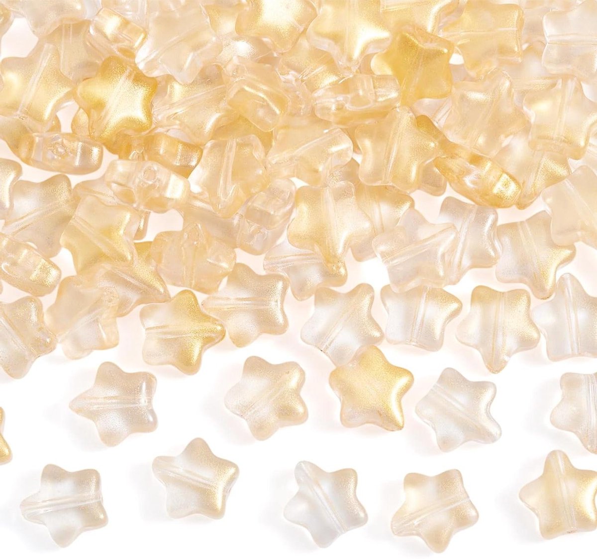 Cosensi - Ster Kristal Glaskralen Spray Goud Pony Spacer Kralen voor Sieraden Maken