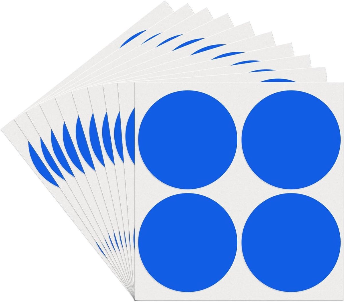 Cosensi - Stippenstickers 100 mm Blauw Waterdicht - Set van 40 Kleurcodering Markeerpunten