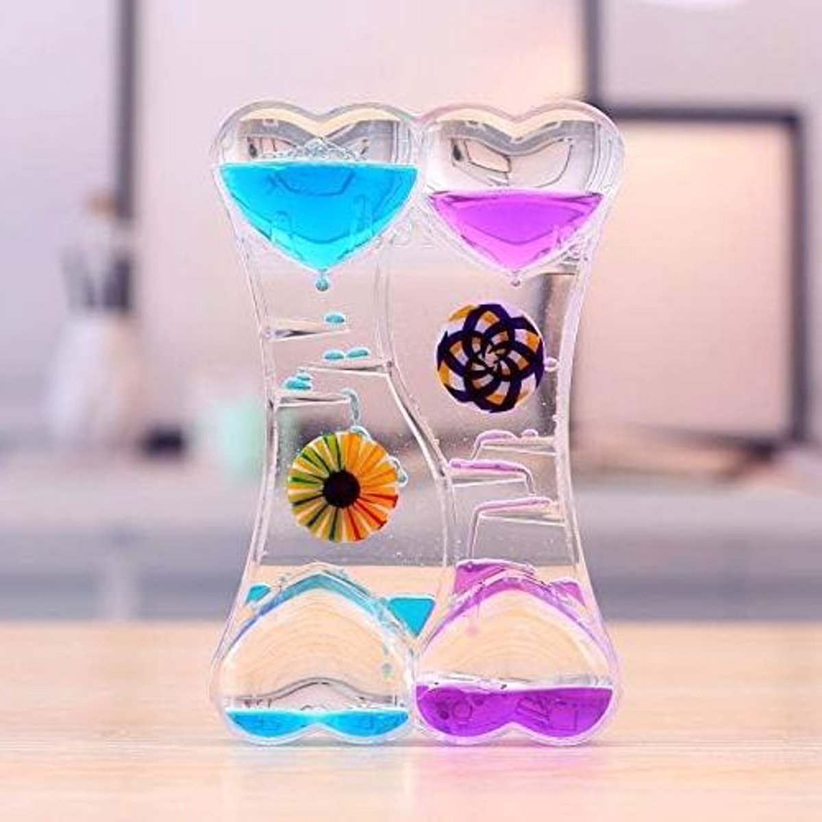 Cosensi - Vloeibare zandloper met kleurrijke sensorische timer voor ontspanning - Speelgoed voor sensorische stimulatie