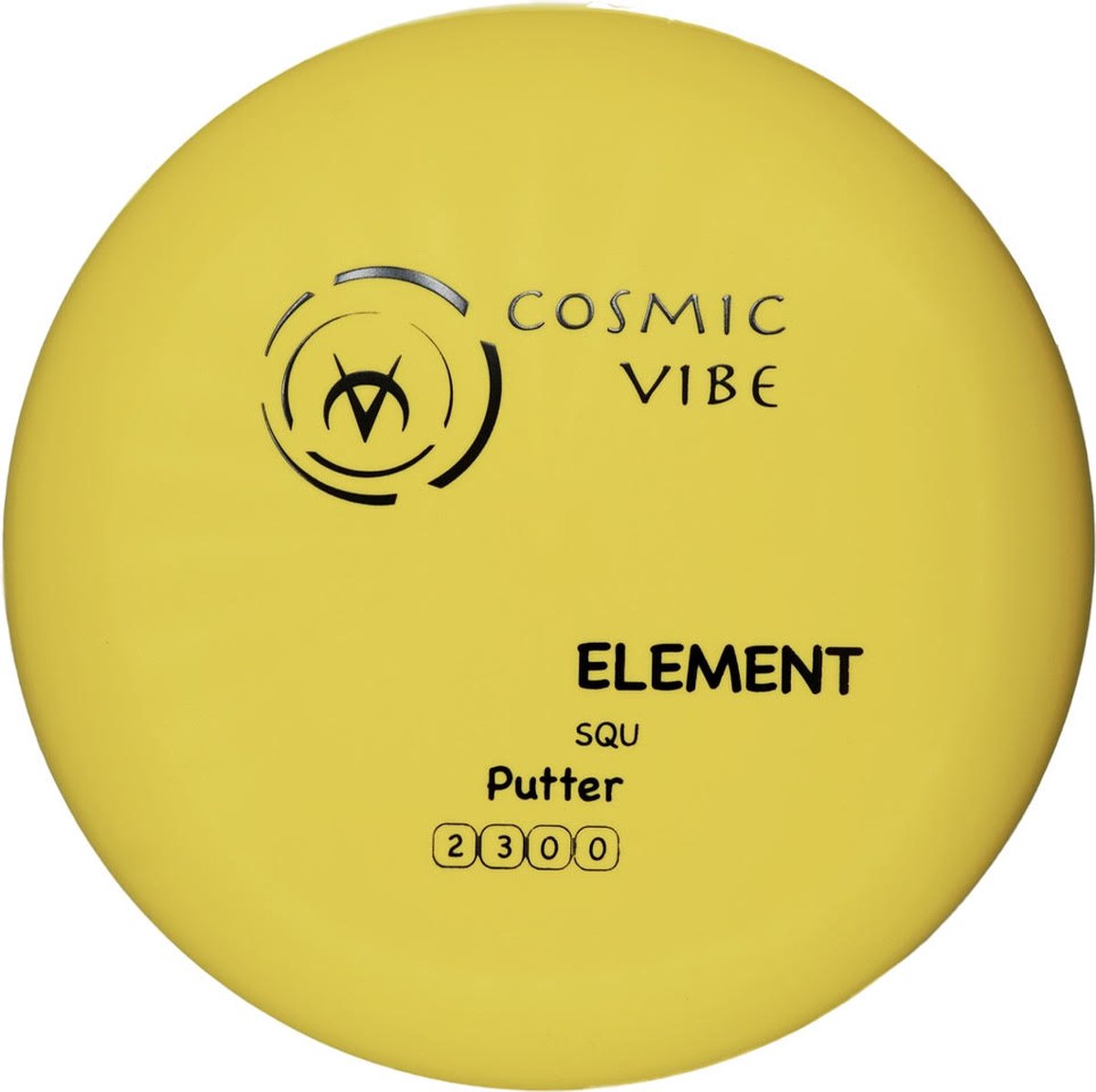 Discgolf Cosmic Vibe SQU Element - (2/3/0/0) - Putter - Frisbee - Yellow