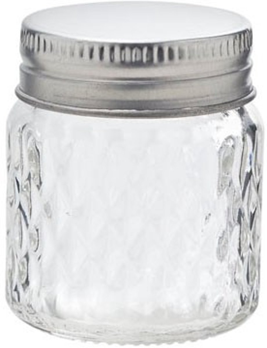 Cosy & Trendy Glazen potje met draaideksel 6,5 cl - 12 stuks