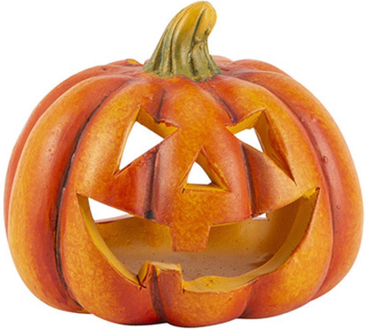 Cosy @ Home Pompoenhoofd - oranje - dia.10H9,5cm - keramiek