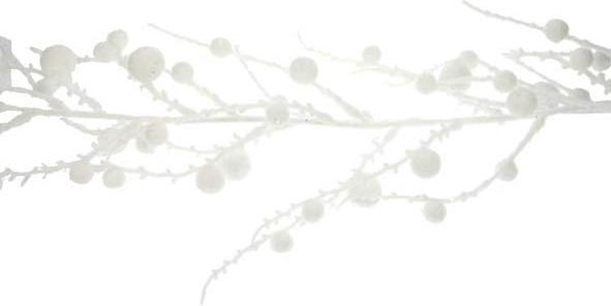 Cosy @ Home slinger takken met witte sneeuwbal 190cm