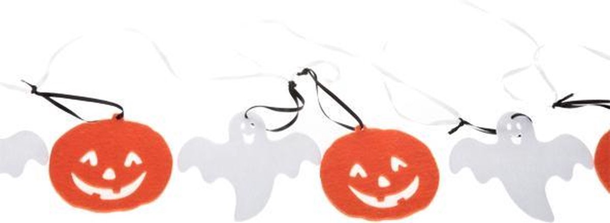 PUMPKIN&GHOST GARLAND FELT 2,3M