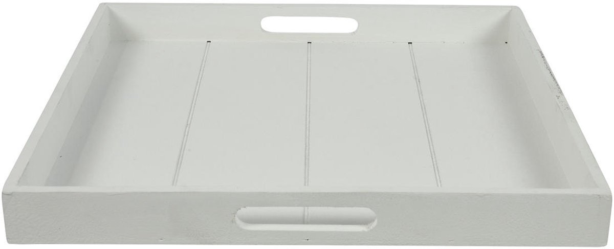 Countryfield Dienblad vierkant Claudina 40cm wit.