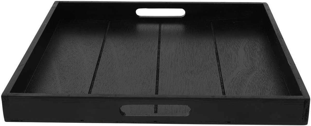 Countryfield Dienblad vierkant Claudina 40cm zwart.