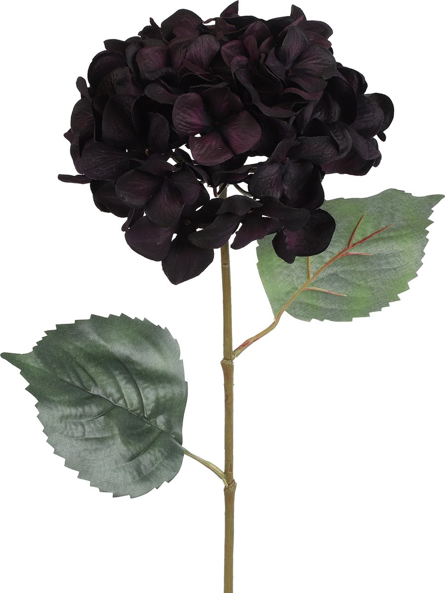 Countryfield Kunstbloem Hydrangea zwart/paars
