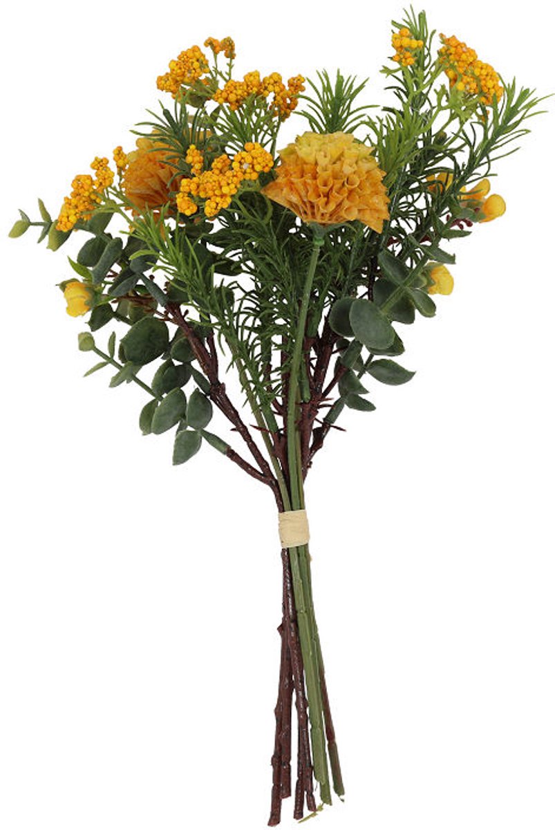 Countryfield Kunstbundel Dahlia Pompon geel