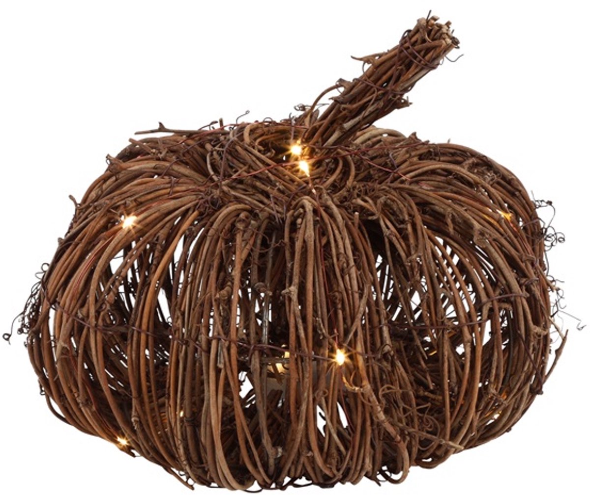 Countryfield LED Pompoen Toma S naturel 15LED 20x12x20cm.