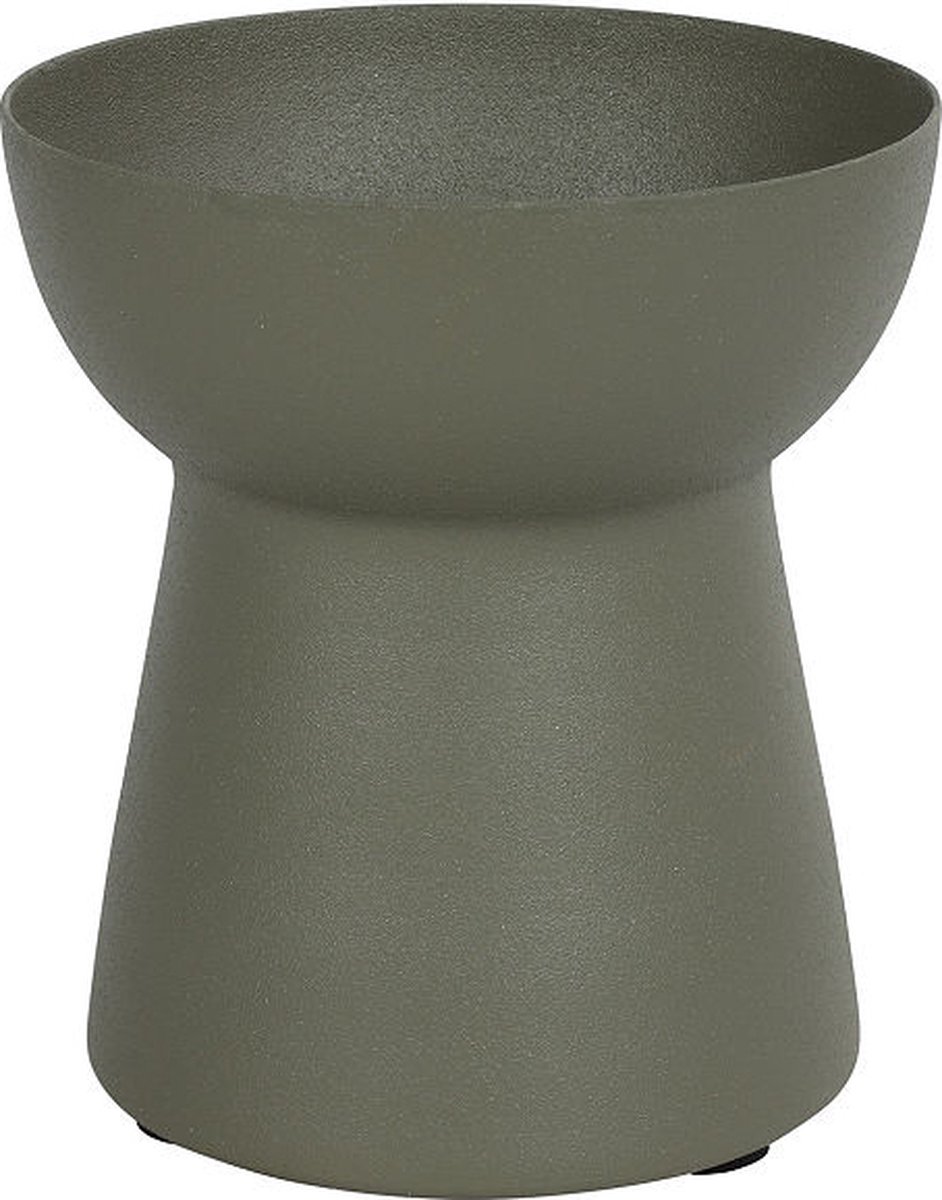 Countryfield Vaas Doreen metaal L10,5B10,5H11,5CM leger groen