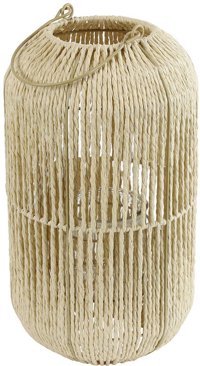 Countryfield Windlicht Ise L wit 22x23x39cm.