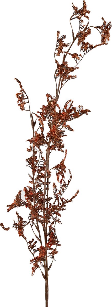 Countryfield kunstbloem speelgoed Limonium oranje 99cm decoratie.