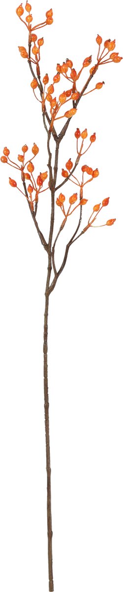 Countryfield kunstbloem speelgoed Rosa canina oranje 60cm decoratief.