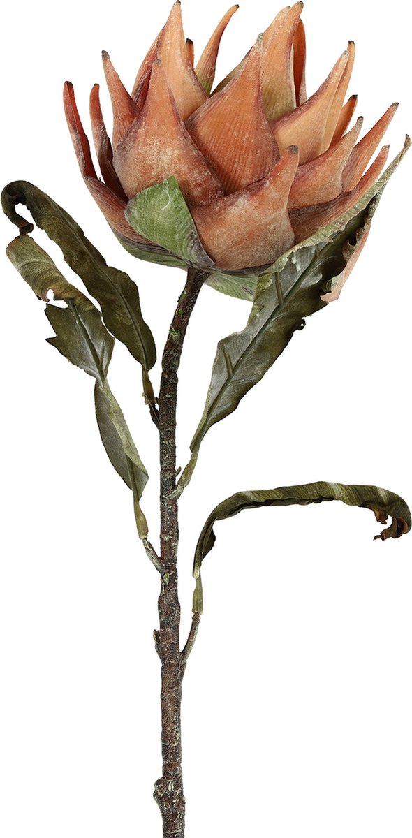 Countryfield kunstbloem speelgoed artisjok perzik 76cm decoratief.