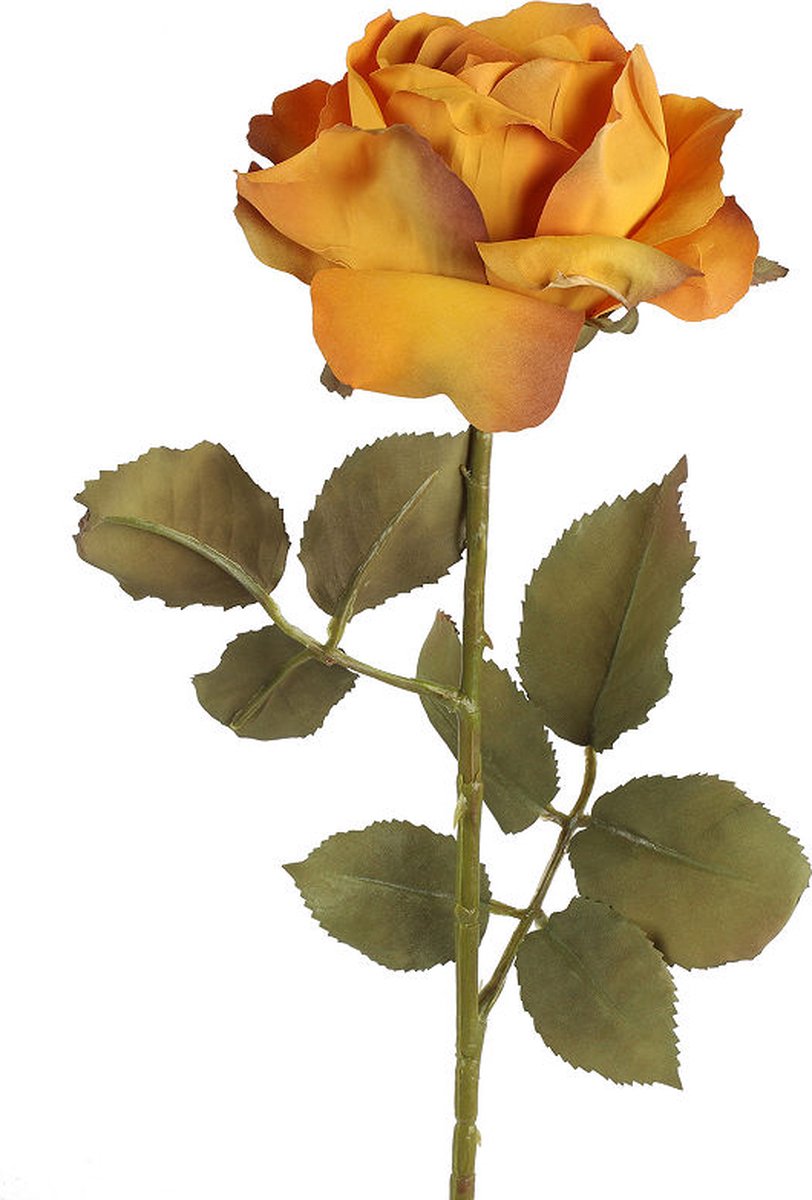 Countryfield kunstbloem speelgoed bloem oranje 61,5cm decoratie.