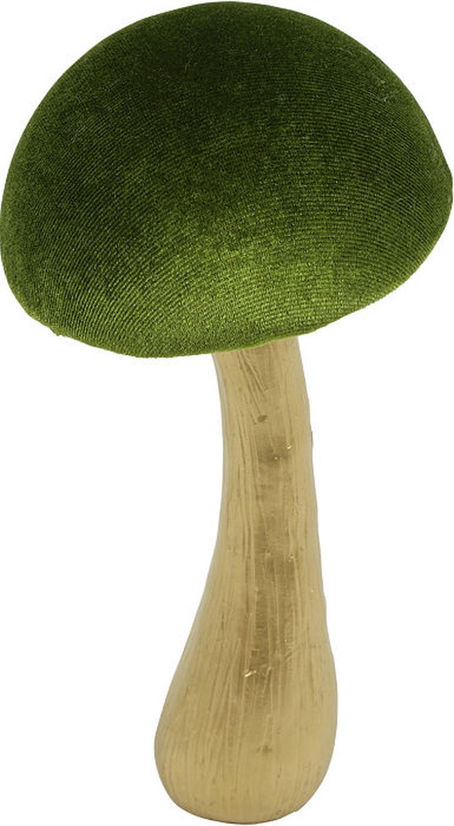 Countryfield speelgoed paddestoel Fungo L decoratie groen 10x10x19cm.