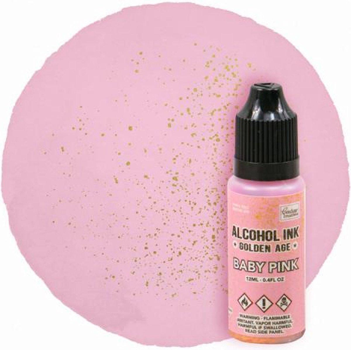 Alcohol Ink Golden Age Baby Pink