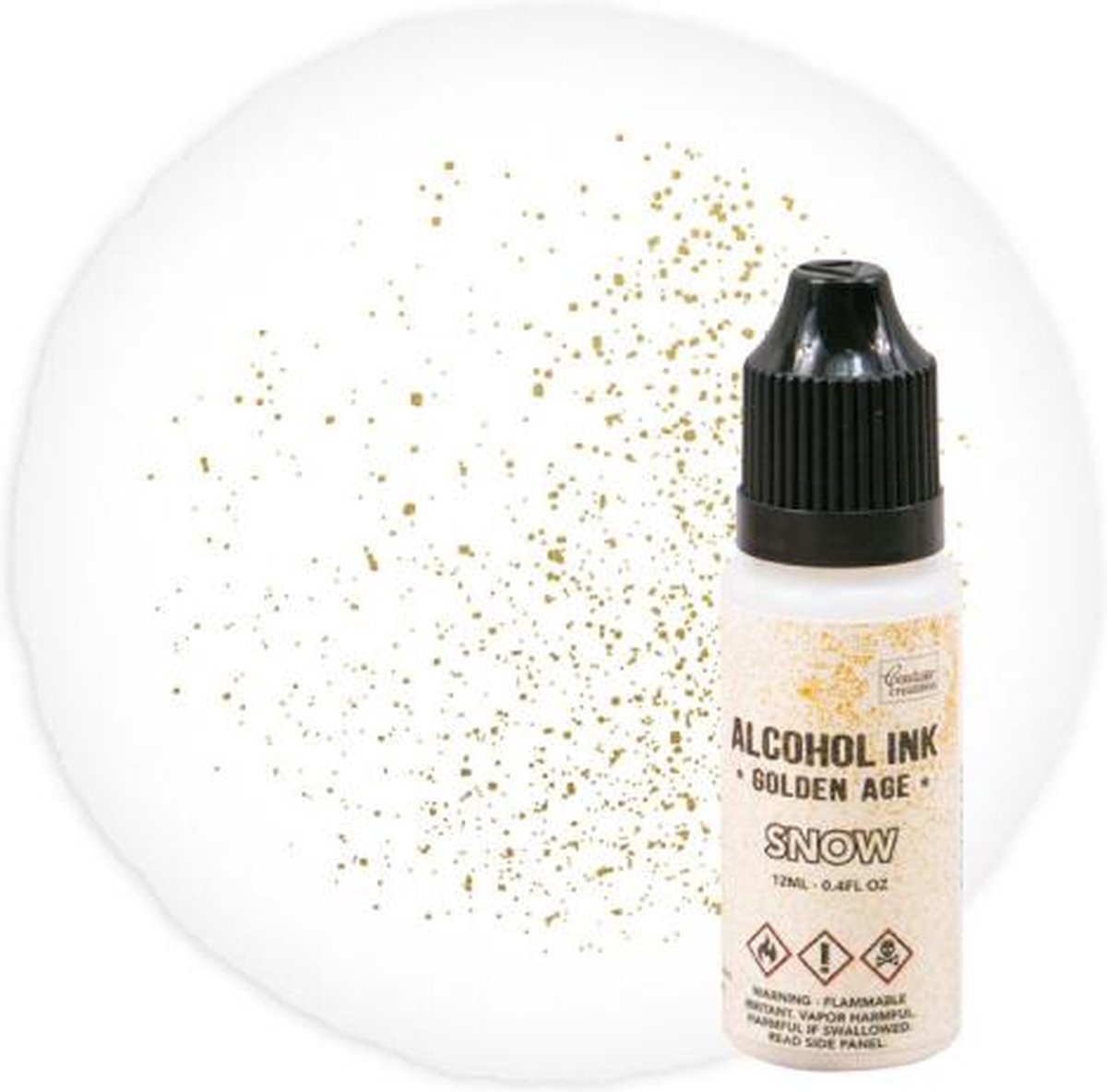 Alcohol Ink Golden Age Snow