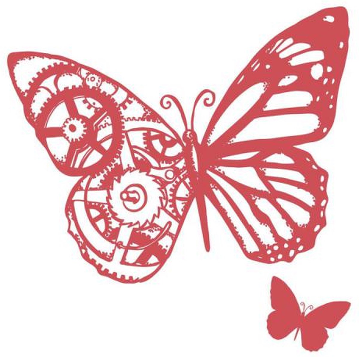 Gears and Butterflies (2pc) Stamp Set - Steampunk Dreams