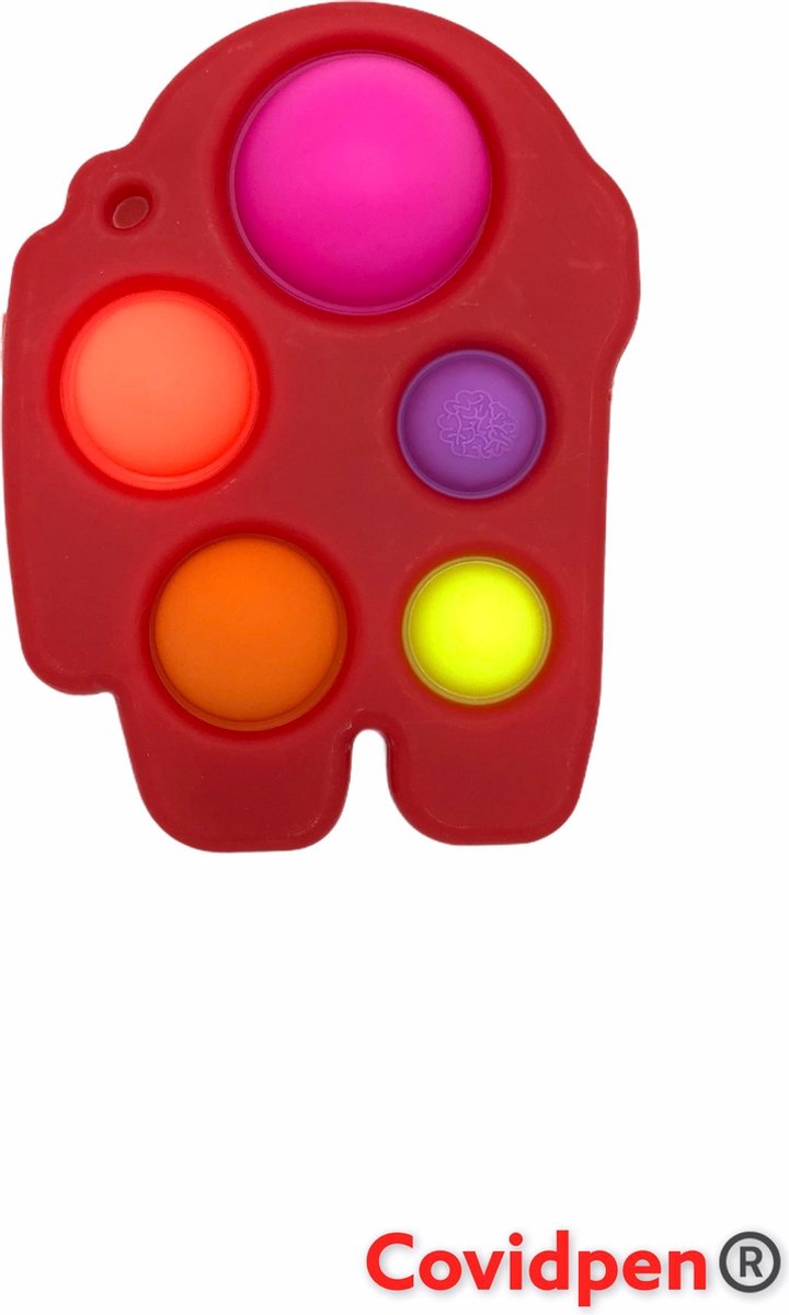 Pop it - Astronaut - Rood - Gezien op Tiktok - Fidget Toy - Simple Dimple