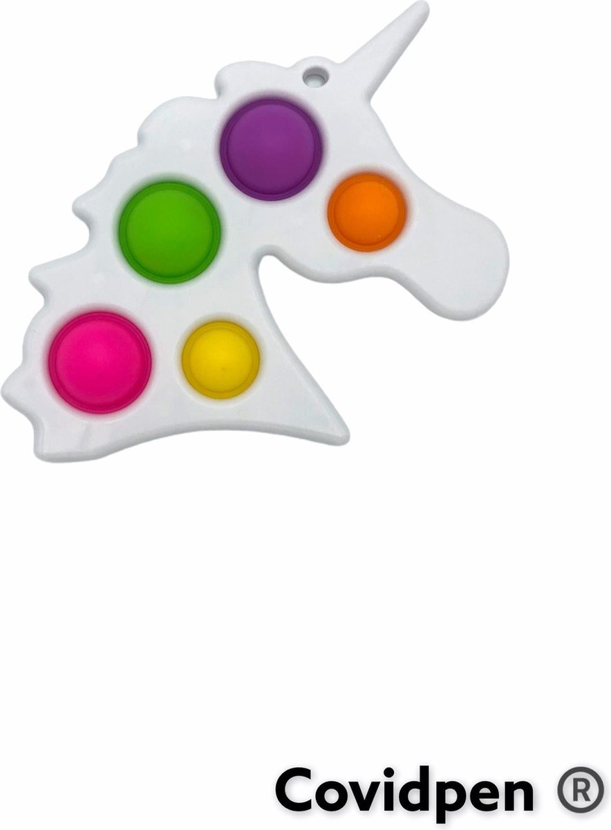 Simple Dimple - Pop it - Fidget Toy - Unicorn - Wit - Gezien op Tiktok