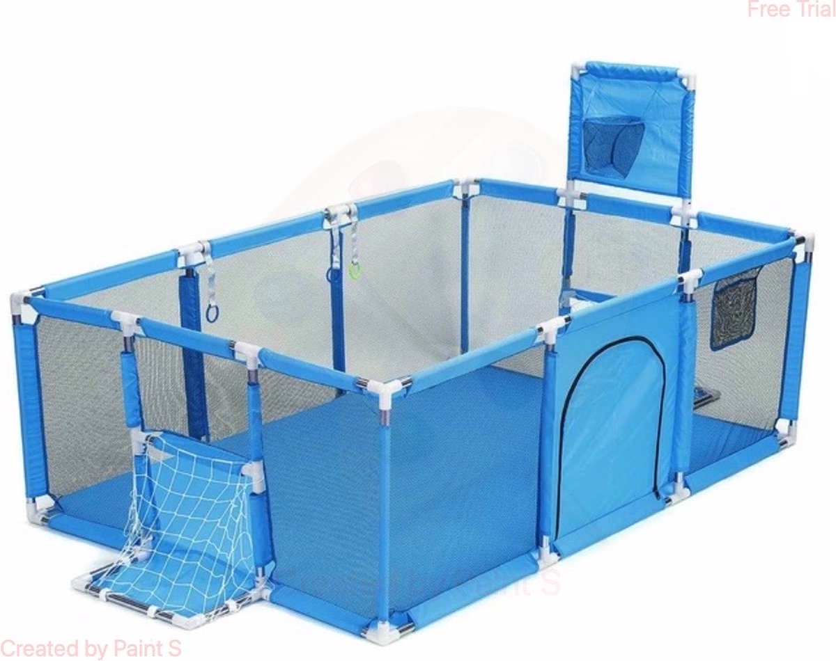 Covie - Ballenbak - Opvouwbaar - Babybox - Babygym - Ballenbak baby - kinderspeeltuin - Lichtblauw