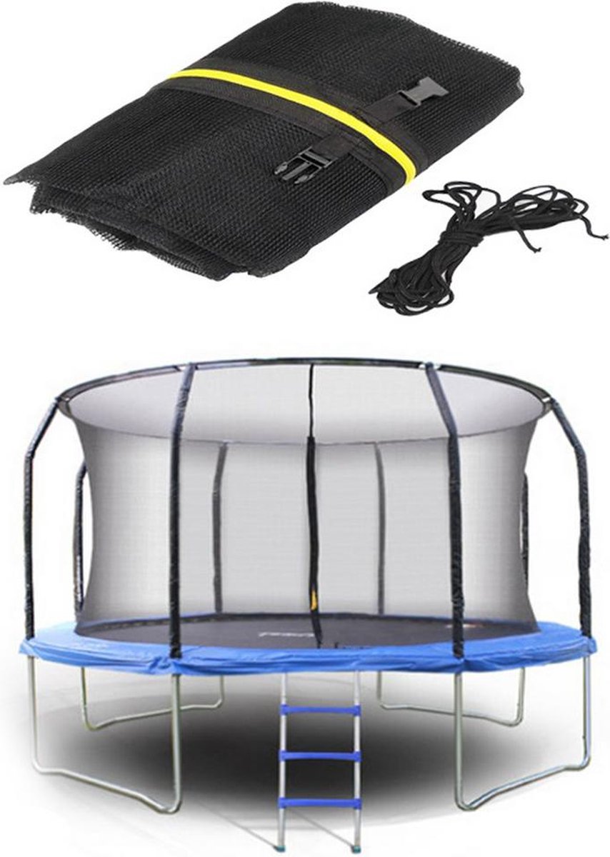 Covie - Trampoline - Trampoline Veiligheidsnet - Hek Trampoline - Beschermend Binnennet - 8 poten - Trampoline beschermd
