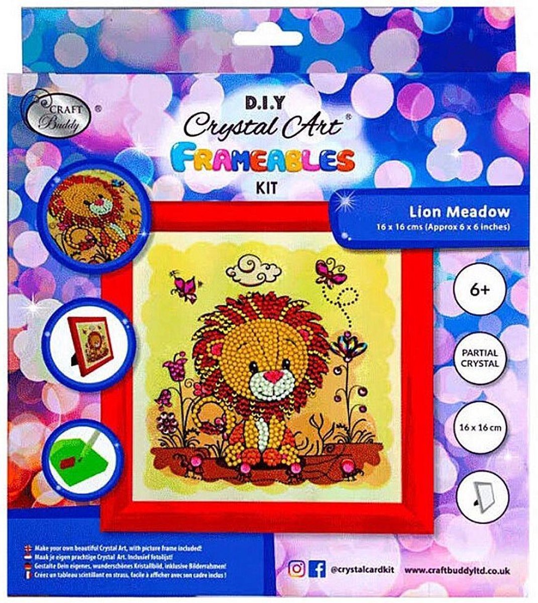 Craft Buddy D.I.Y. Crystal Art Leeuw