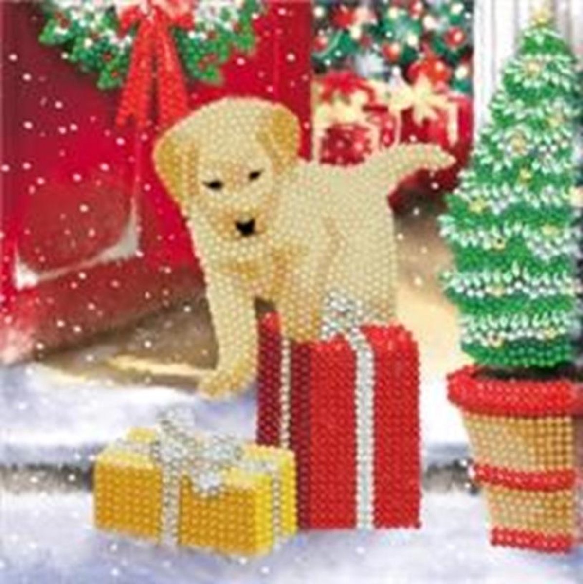 Crystal Card® Labrador Pup (18x18cm)