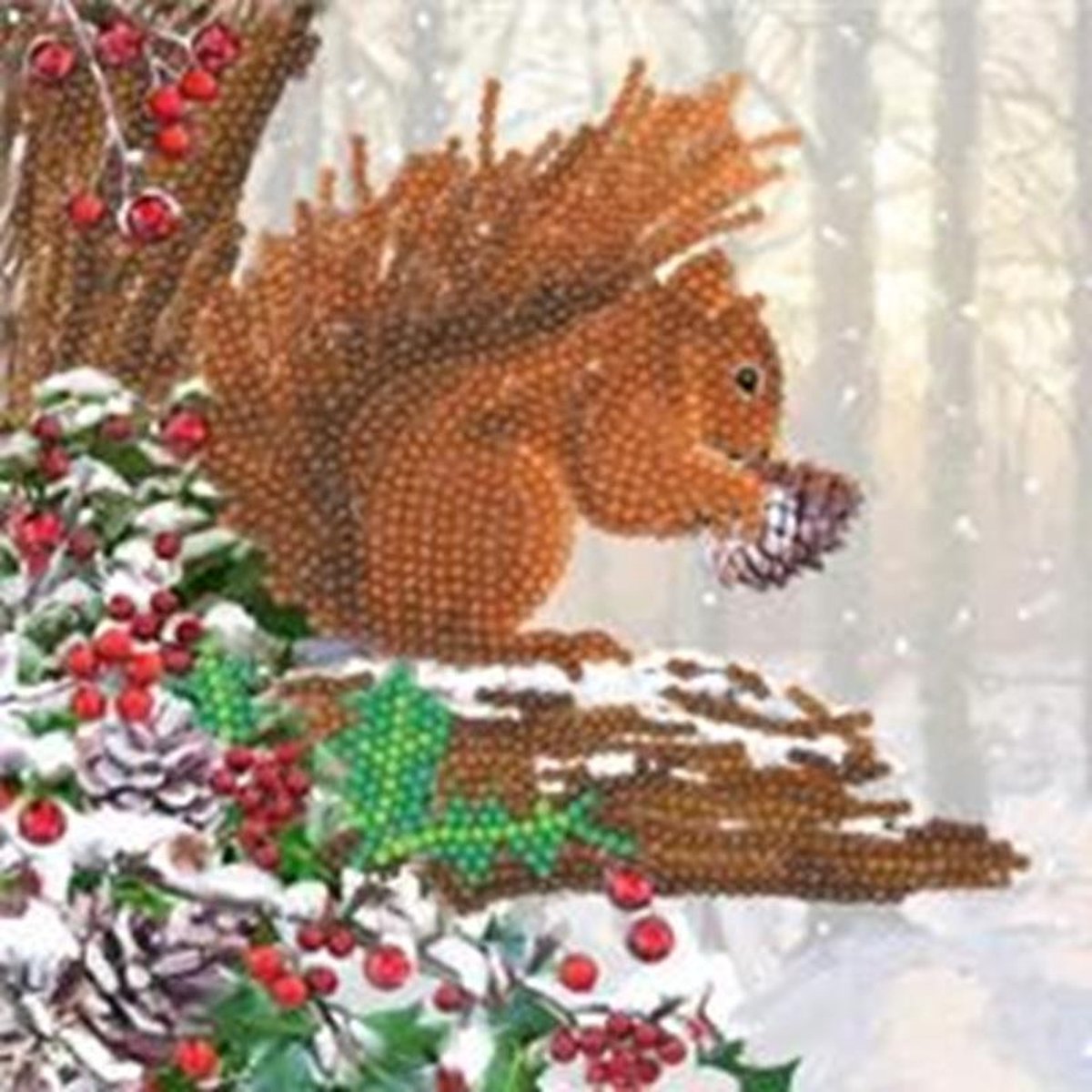 Crystal Card® Squirrel (18x18cm)