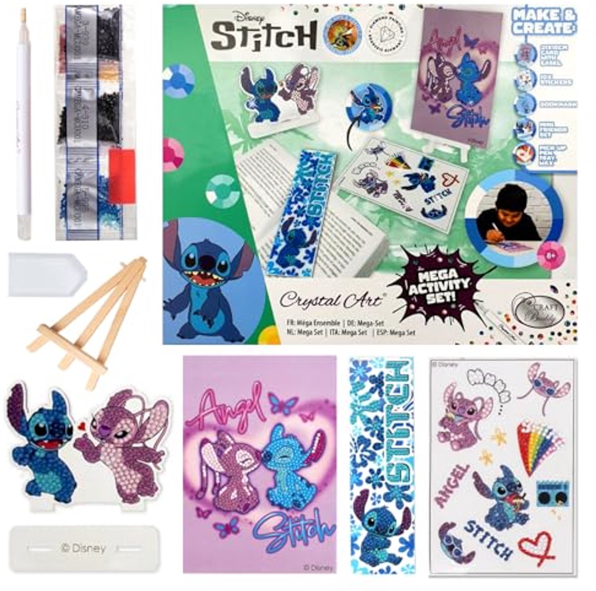 CRAFT BUDDY - STITCH CRYSTAL ART MEGA ACTIVITY SET.