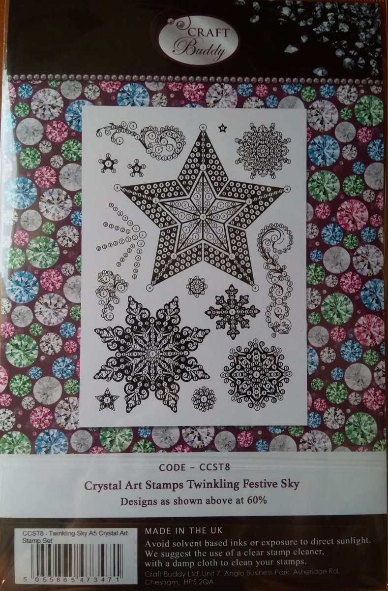 Crystal Art Diamond Painting stempels Twinkling Festive Sky