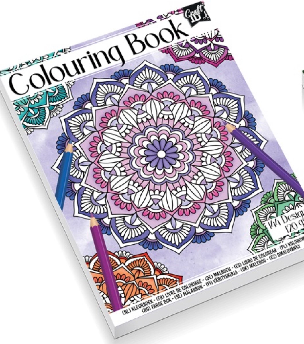 Colouringbook 20,5x15,7cm,72 sheets, 120 gsm