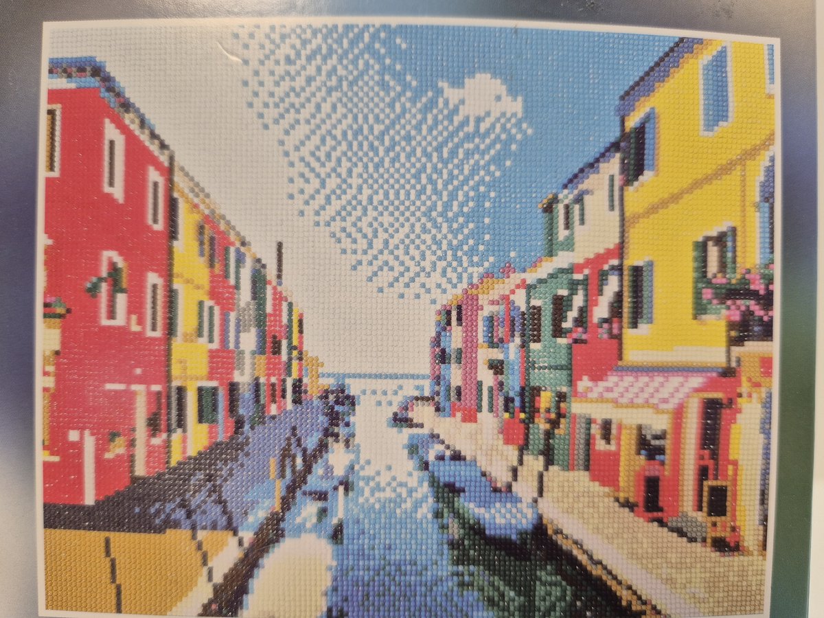 Diamond Painting 40x50 cm vissersdorpje