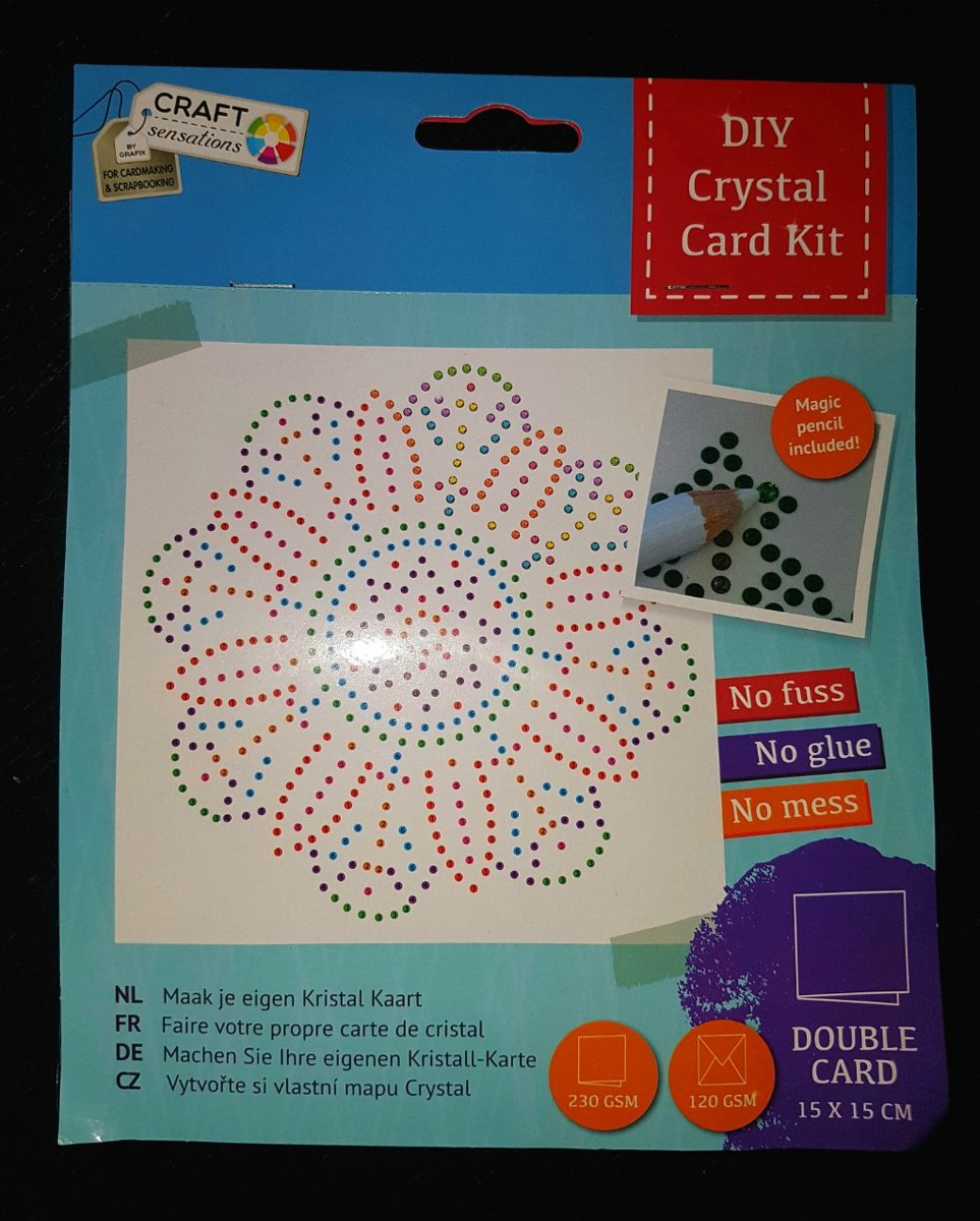 Craft sensations Maak je eigen Kristal kaart