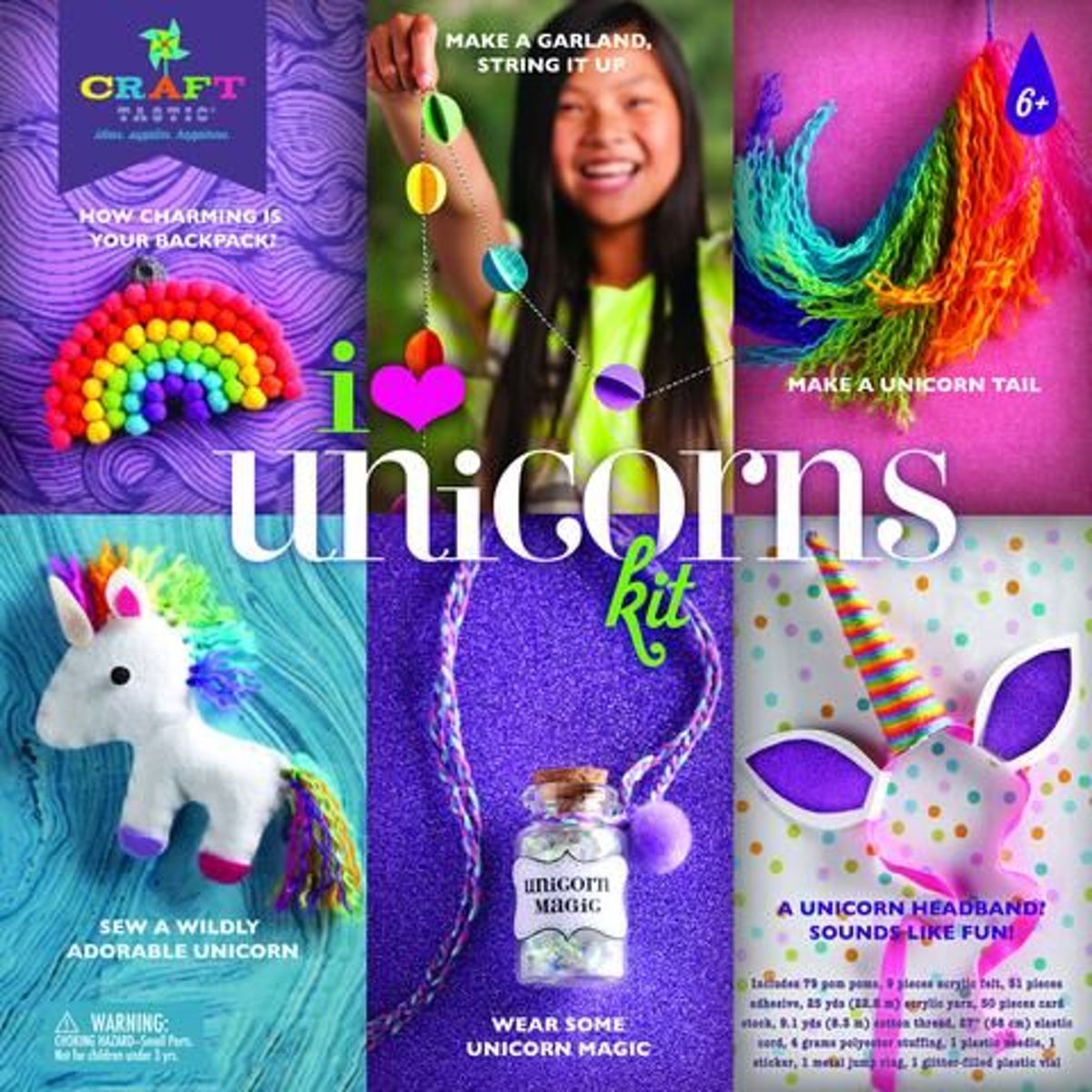 Craft Tastic - Hobbydoos Eenhoorn  - I love Unicorns - vanaf 7 jaar