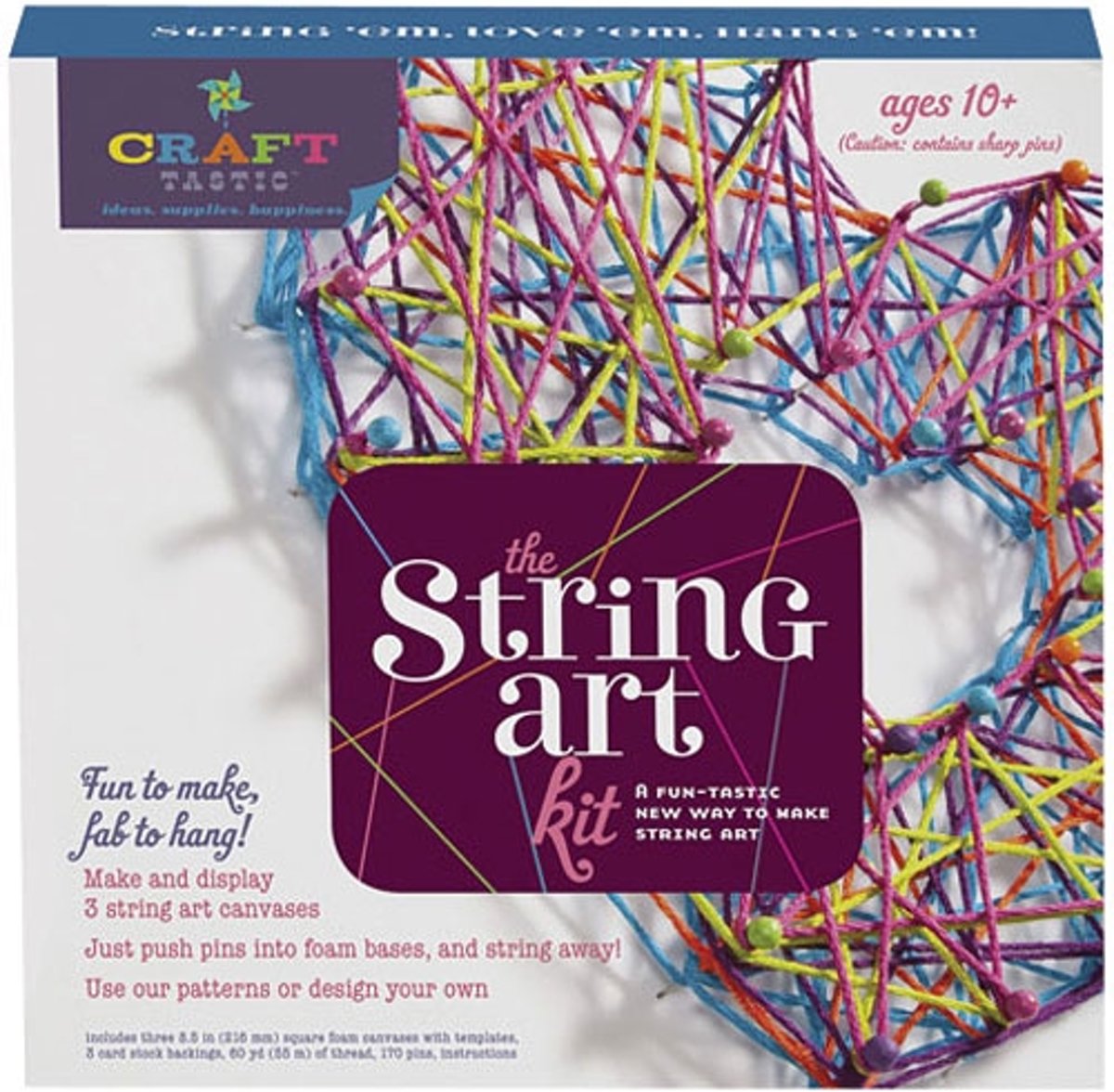 Craft Tastic - Knutselset - Hobbydoos - String Art Kit - vanaf 10 jaar