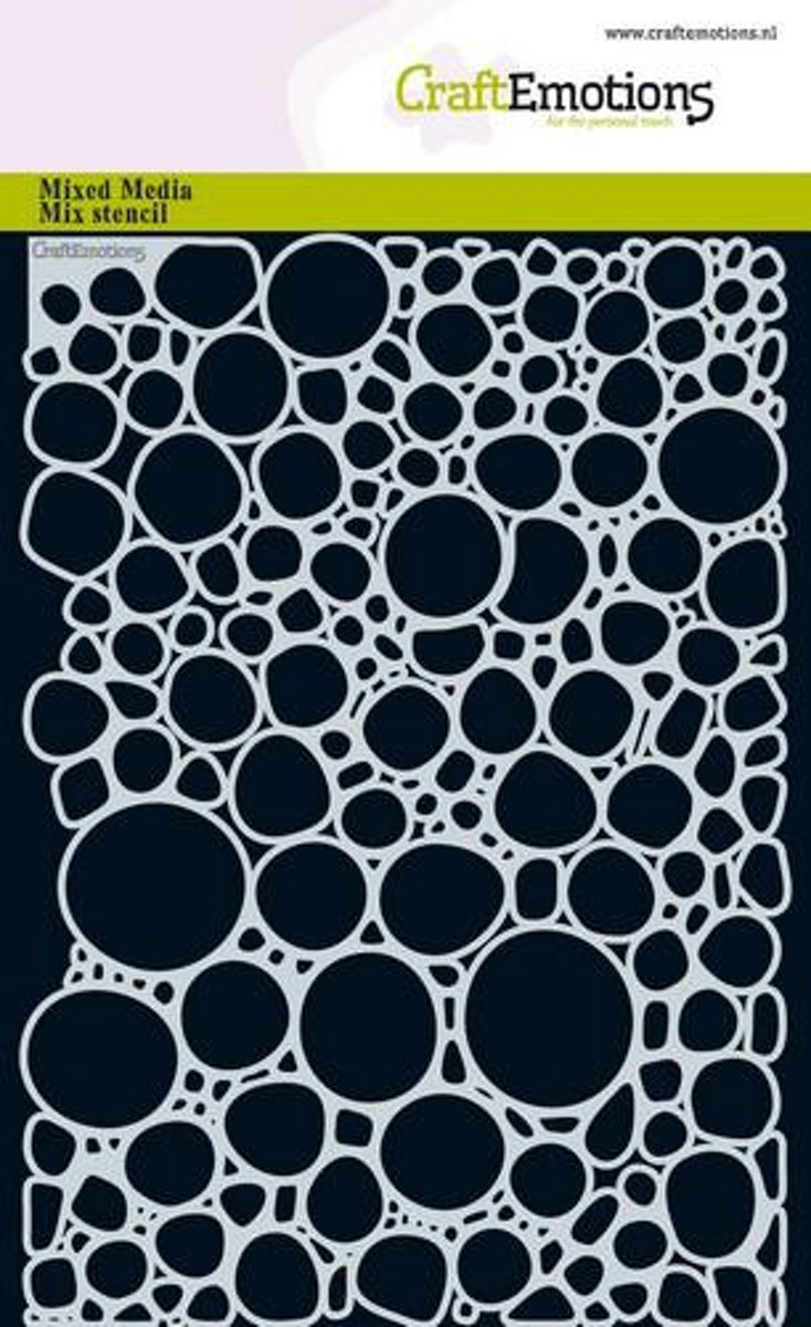 CraftEmotions Mask stencil - water bellen 1 A5 A5