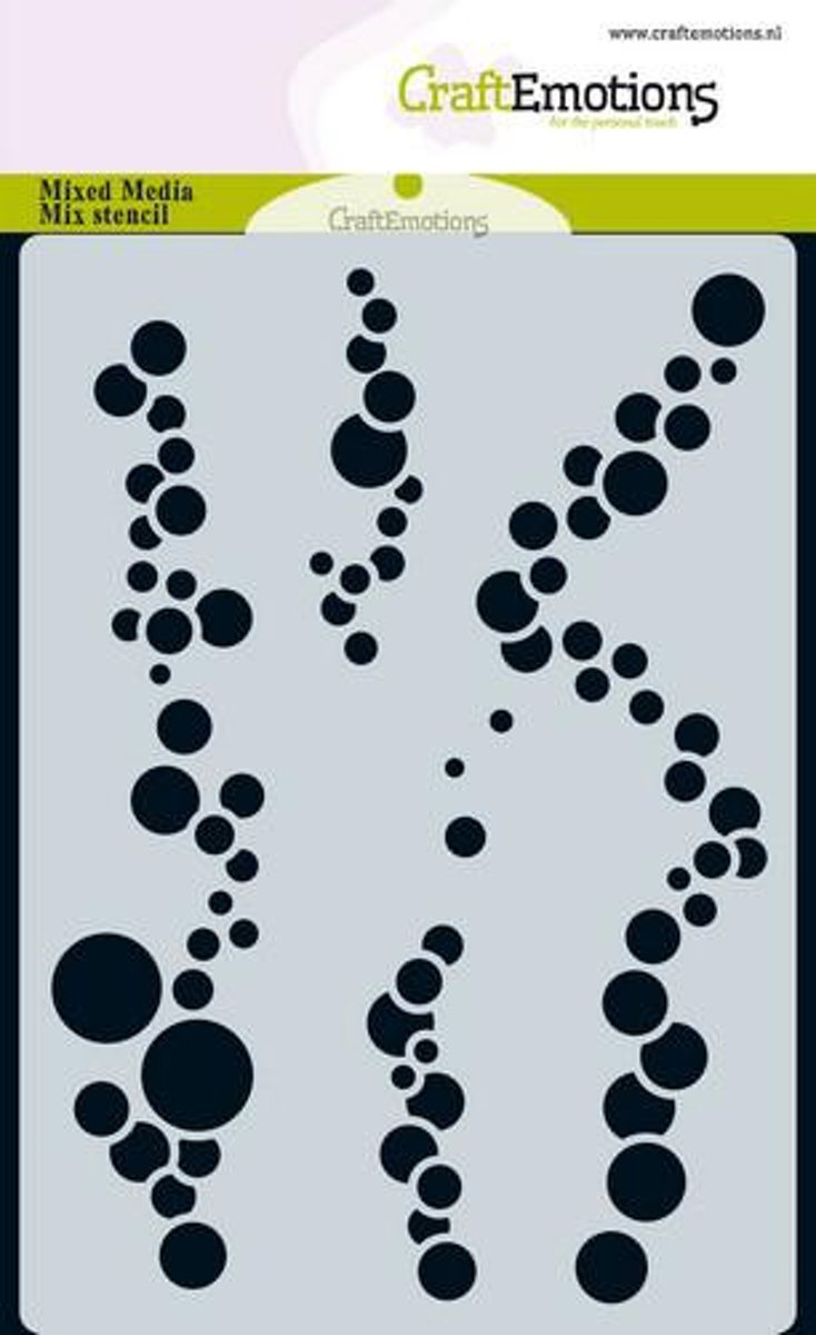 CraftEmotions Mask stencil ocean - luchtbellen A6 A6