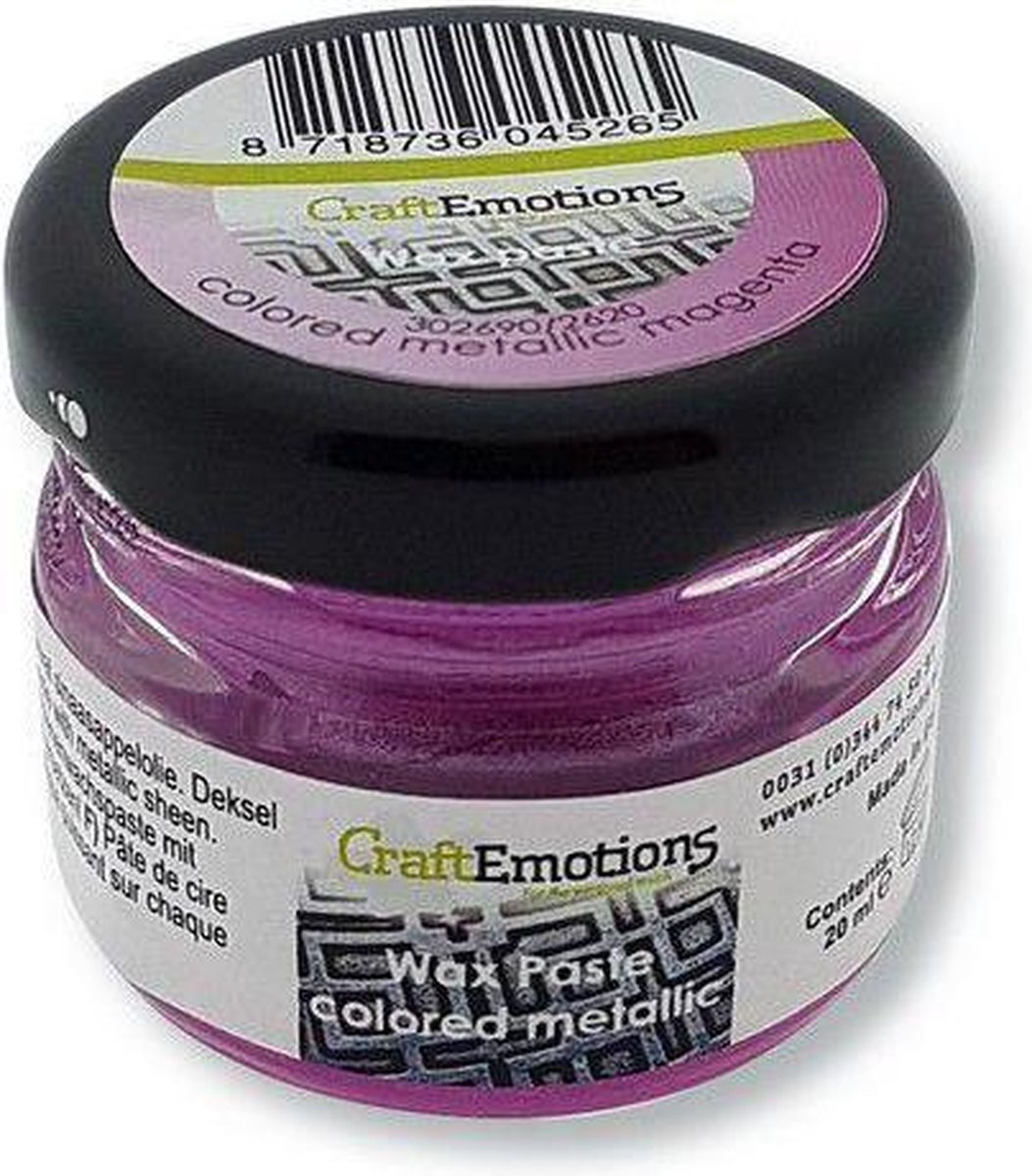 CraftEmotions Wax Paste metallic colored - magenta 20 ml