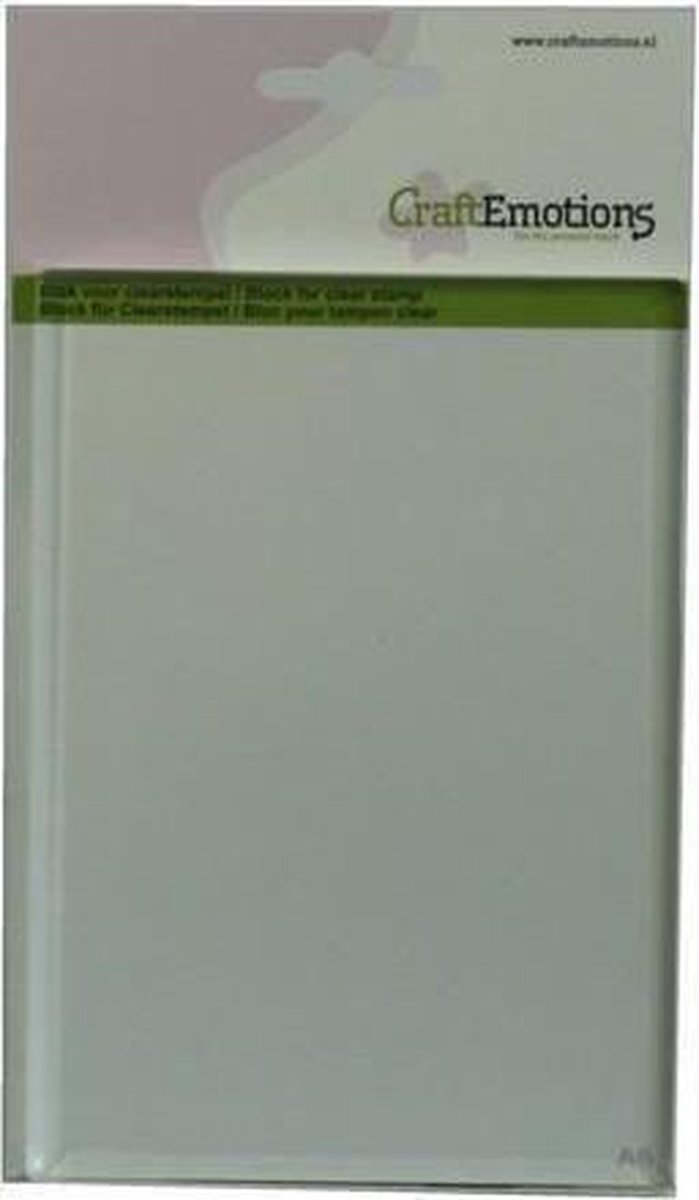 CraftEmotions blok voor clearstempel A6 105x148 Millimeter - 8 Millimeter