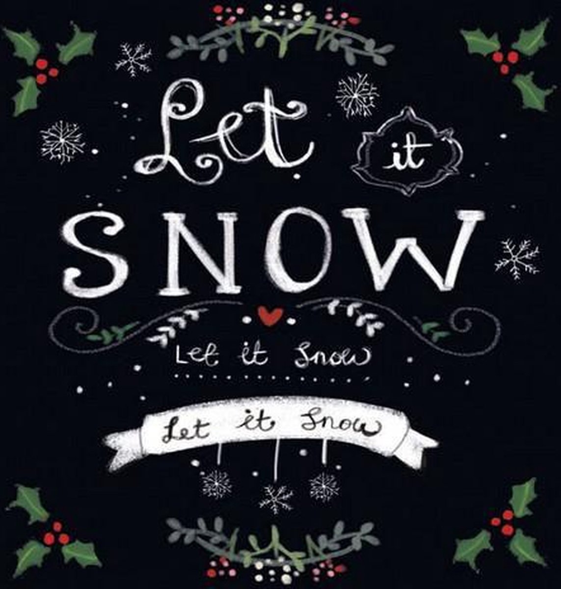 CraftEmotions servetten 5st - Let it snow 33x33cm Ambiente 33305165