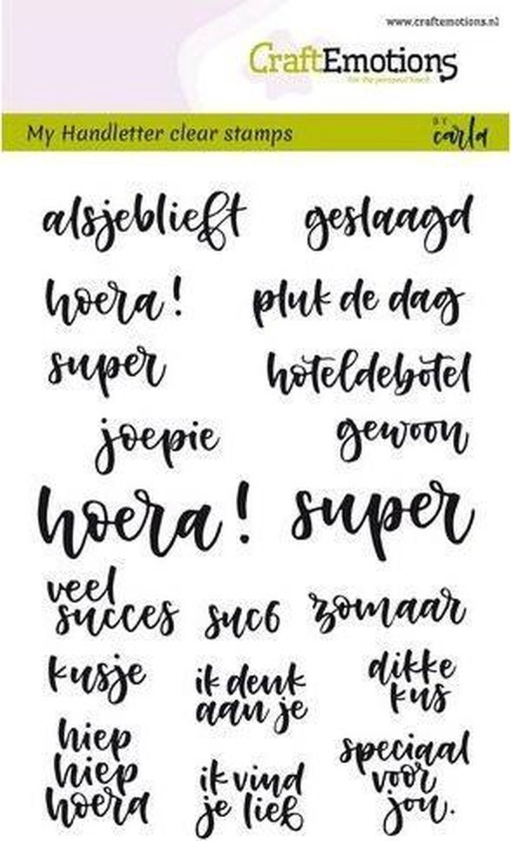 Handletter Geluksmomenten